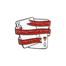 Poker Red Pins Brooches King Queen Lapel Jacket Enamel Badges Jewelry Gifts