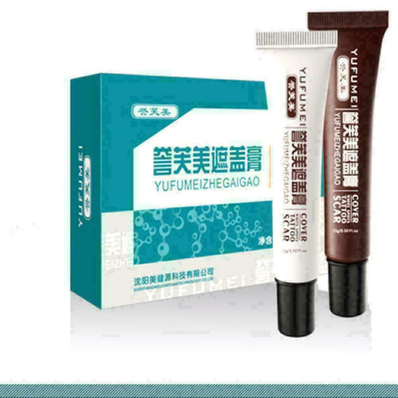 2* Skin Camouflage Make-Up Concealer For Tattoo, Scar Birthmark Up-UK- Cove L8B2