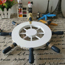 12.6" Wooden Rudder Sea Beach Nautical Style Wall Ornament Hanging Decor