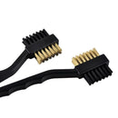 Groove Brush Kit Tool Golf Club Ball 2 Sided Nylon Brass Wires Cleaning Cleaner