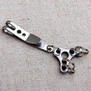 Multi Tool Stainless EDC Gear Money Clip Belt Hanger Pocket New~ Keychain H U2B7