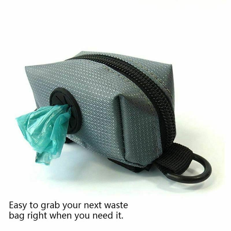 Poop Bag Dispenser, Dog Poop Bag Holder Leash Attachment - Walking, Running