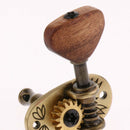 4x Guitar String Tuning Peg Key Tuner with Wood Buttons for Acoustic Guitar