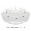 7 Grids 7 Days Weekly Pill Drug Box Medicine Tablet Dispenser Splitter Case