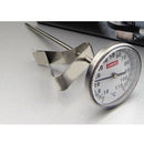 Coffee Milk Frothing Pitcher Frother Jug Thermometer Stainless Steel 600ml