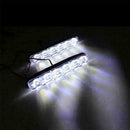 6LEDs Car Daytime Running Lights DC 12V LED Light Super Universal Bright DR H7D0