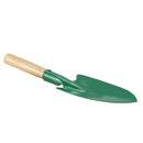 Wood Grip Metal Shovel Trowel Garden Yard Hand Tool 10 inch Green A9P9
