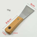 Stainless Scraper Putty  Wood Handle drywall Finishing Plaster Scraping Tool