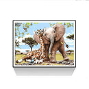 Giraffe Elephant 5D DIY Full Drill Round Rhinestones Painting Embroidery