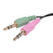 3.5mm Female to Stereo Dual Male Y Splitter Microphone Speaker Cable Y6K7