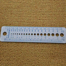 Plastic Knitting Knit Needle Size Gauge Ruler Measure Tools Sewing Tool Rul F3I4