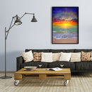 Diamond Painting Beach Sunrise 5D DIY Full Round Drill Wall Picture 30x40cm