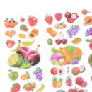 6Sheets Fruits Greens Banana Grapes Scrapbooking Bubble Stickers RewardKidsToyJR