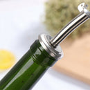 Stainless Steel Oil Stopper Wine Pourer Double Cover Nozzle Kitchen Bar Tool Bj