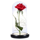 Beauty And Beast Eternal Flower Rose With Led Wedding Decoration Artificial