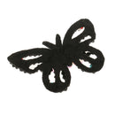 2x Rhinestone Butterfly Bee Beaded Embroidered Patch Sewing on Applique