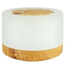 500Ml Ultrasonic Air Humidifier Led Light Wood Grain Essential Oil Diffuser