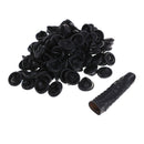 100Xdurable BLACK latex finger cots antislip for chalk Electronic finger cots LJ