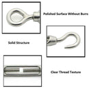 1pcs Stainless Steel 304 Hook Eye Turnbuckle Wire Rope C6N2 Pack Tensio Hot P4H6