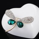 Women Dragonfly Shape Rhinestone Brooch Pin Breastpin Jewelry Accessory Gift