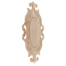 Unpainted Wood Carved Corner Onlay Applique Embellishment Furniture Decors