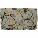 Lightweight Floral Birds Print Shawl Scarf Beige