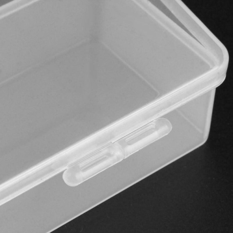 Plastic Nail Art Accessories Storage Box Translucent Decor Organizer Case