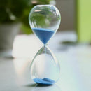 Large Fashion Blue Sand Glass Sandglass Hourglass Timer Clear Smooth Glass