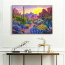 5D DIY Diamond Painting Cactus Rhinestone Full Round Drill Wall Picture