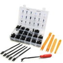 445 Pcs Car Body Plastic Push Pin Rivet Fasteners Trim Moulding Clip Screwd E3P8