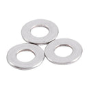 M2.5x6mmx0.5mm Stainless Steel Round Flat Washer for Bolt Screw 100Pcs M9P4