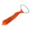 Child Solid Color Elastic Necktie orange
