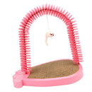 Cat Scratcher And Grooming Arch, Self Groomer and Massager With Catnip and