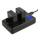 Fits for GOPRO3/2 Camera Battery Charger LCD Display USB Input Safe Portable