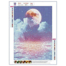 4 Pack Moon DIY 5D Diamond Painting Kits Full Drill Cross Stitch Home Decor