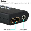 PS2 to HDMI Video Converter AV Adapter w/ 3.5mm Audio Output for HDTV Monit F9J6