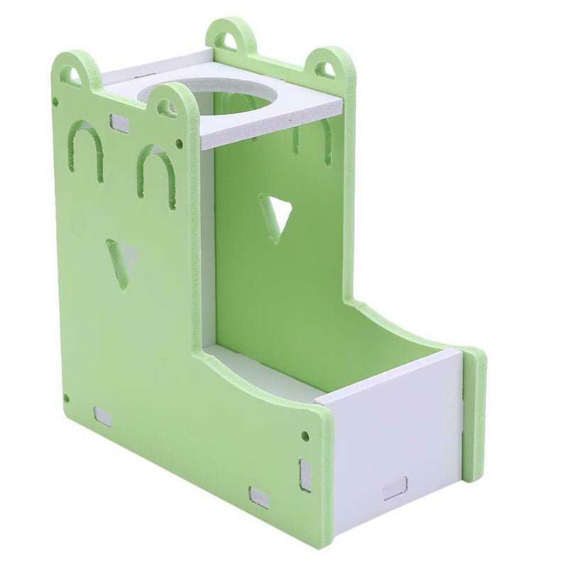 Hamster Automatic Water Fountain Drinker Food Feeder Playing Cage (Green) A