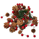 2m 20LED Lamp String Pinecone Shape Copper Battery Warm White Xmas Decor A