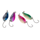 4Pcs Fishing Lures Metal Casting Trolling Spoon Hooks for Trout Salmon Bass