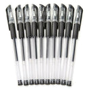 10pcs 0.5mm Neutral Black Refill Gel Pens Office School Supply Stationery A
