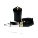 Lipstick Shaped Needles Pin Cushion with 5x Sewing Needles Portable Black