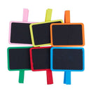 12pcs Wooden Colorful Chalkboard Clips Message Board Sign Blackboard for Pa F1L7