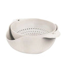 Practical Double Layer Cutlery Hollow Kitchen Draining Basket T2L5