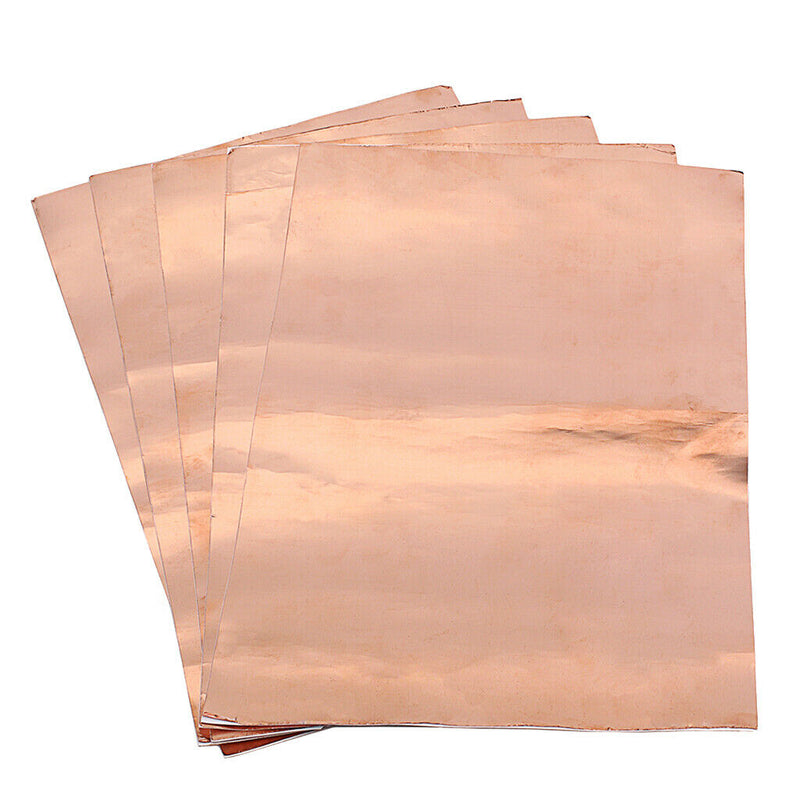 Copper Foil Tape with Single-Side Sheets 30cm x 20cm, Conductive Adhesive