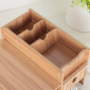 Multi-Function Desktop Monitor Stand Computer Screen Riser Desk Organizer L