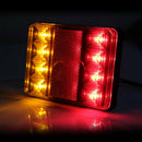 2pcs Waterproof 8 LED Trailer Light Rear Tail Lamp 12V DC Car Truck Boat Caravan