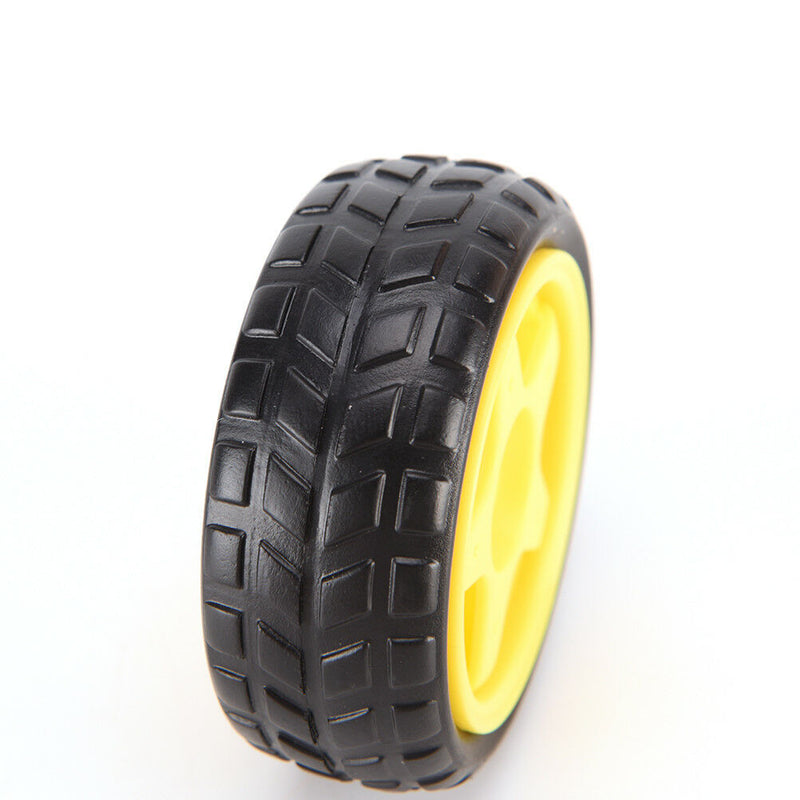 Arduino Smart Car Robot Plastic Tire Wheel with DC 3-6v Gear Motor for Robot Tw
