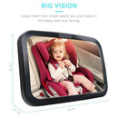 Baby Car Mirror, Safety Car Seat Mirror for Rear Facing Infant with Wide Cr