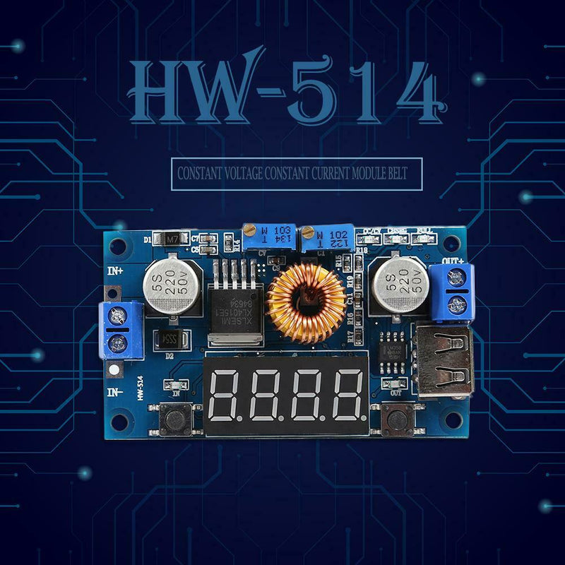 2 in 1 5A DC-DC Adjustable Power Step-down Buck Module CC/CV Charge Board