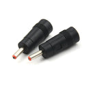 2pcs DC Power Plug Connector Socket Adapter 5.5*2.1 Female to 3.5*1.35mm Male OH